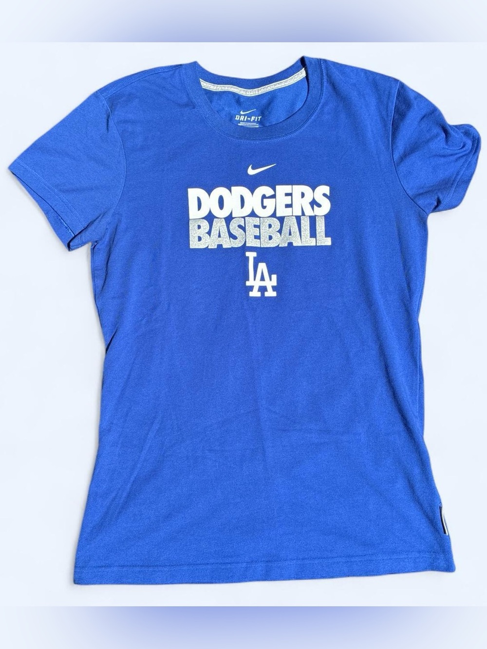 Nike Dodgers Baseball Kids Short Sleeve Tee in Blue and White